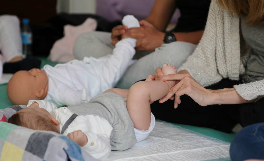 Aprendizaje del masaje infantil