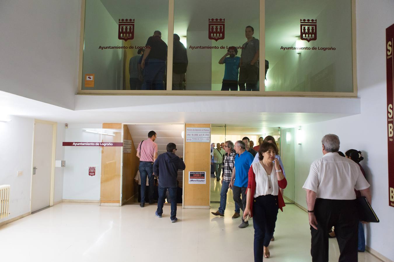 Protesta de los trabajadores del Ayuntamiento de Logroño