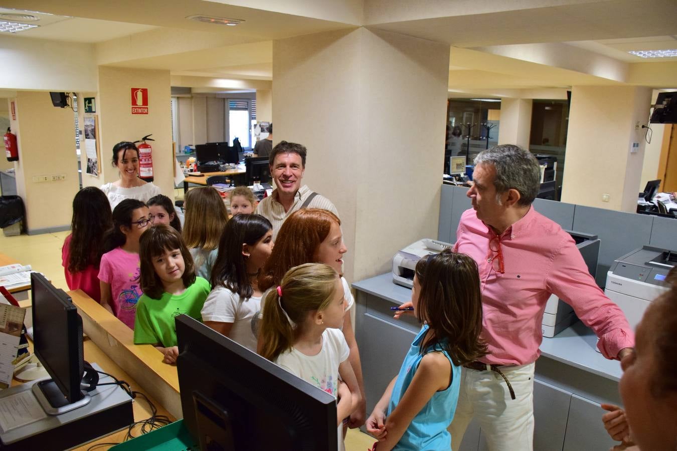 Alumnos del Colegio Siete Infantes de Lara visitan la multimedia de Diario LA RIOJA