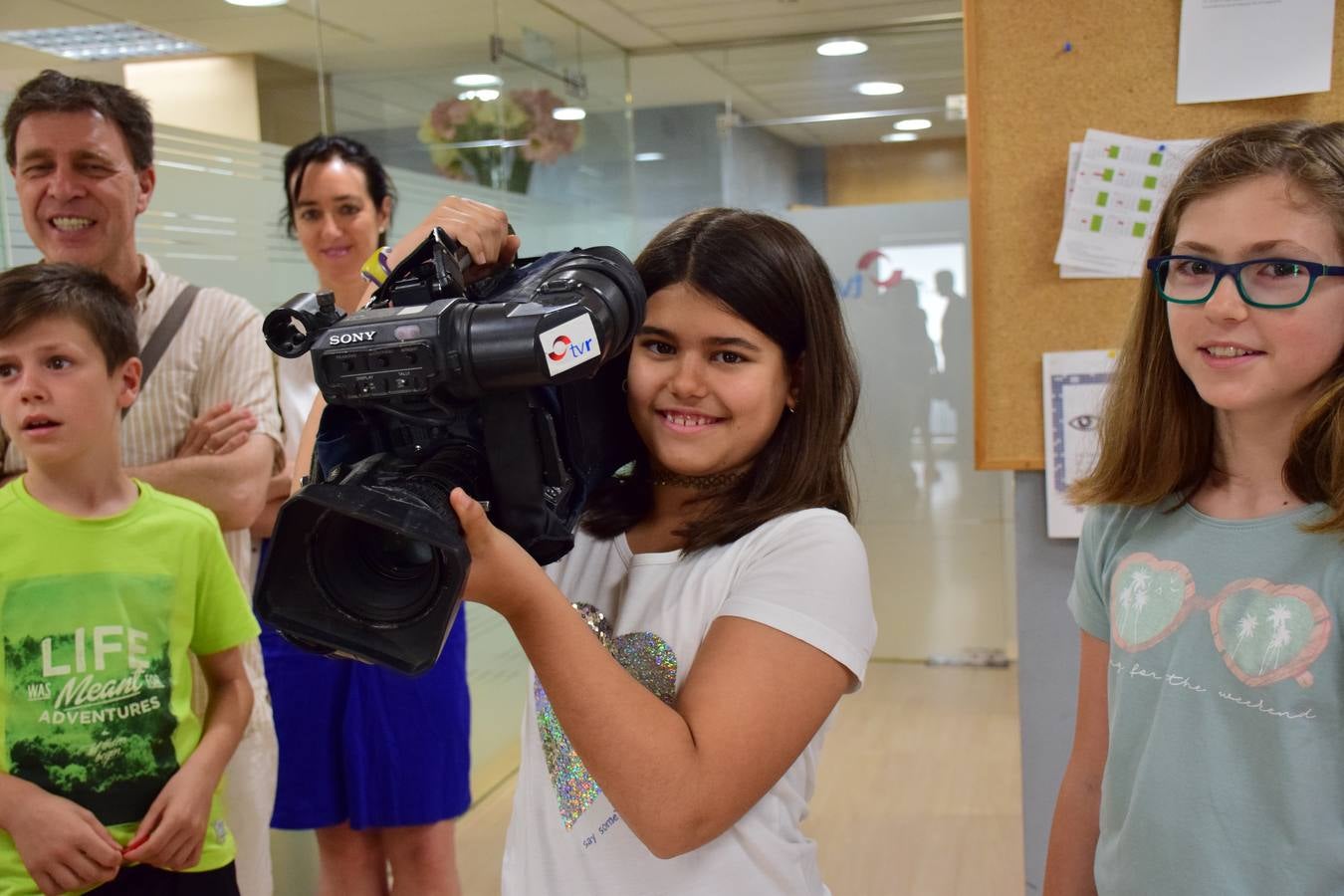 Alumnos del Colegio Siete Infantes de Lara visitan la multimedia de Diario LA RIOJA