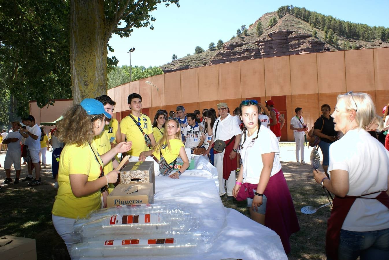 Concentración de peñas en Nájera