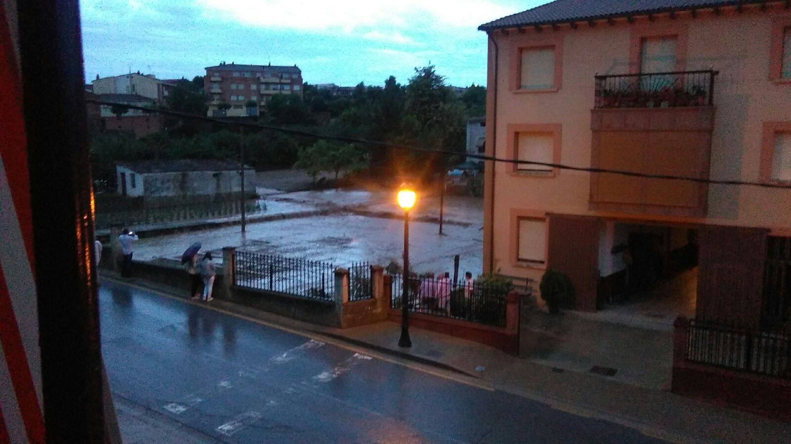 Las lluvias inundan San Asensio