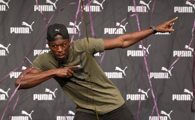 Usain Bolt, en un acto. 
