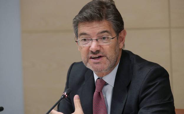 El ministro de Justicia, Rafael Catalá.