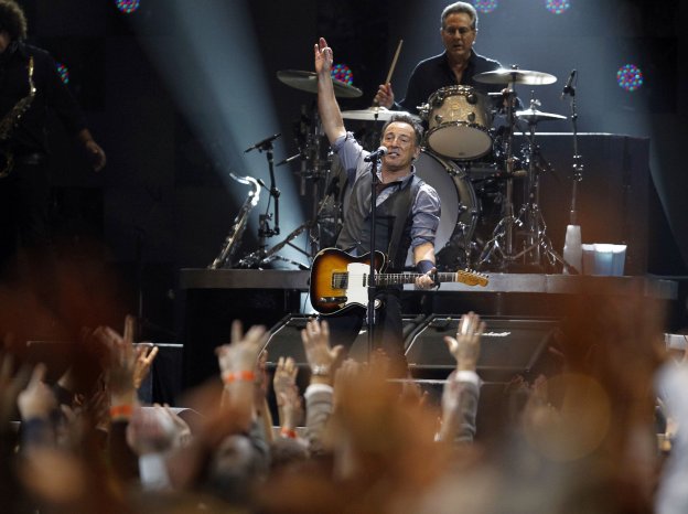 Springsteen en un concierto de 2102 con la 'E Street Band' en el Madison Square Garden :: L. Jackson / REUTERS