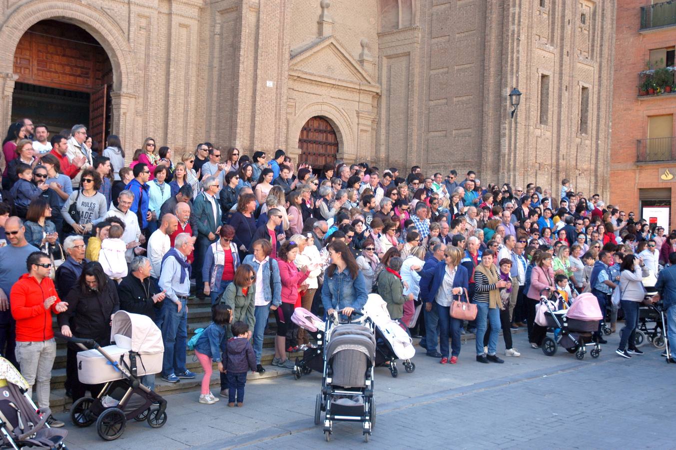 Abril de este año: protesta en Alfaro por las muertes en la 232