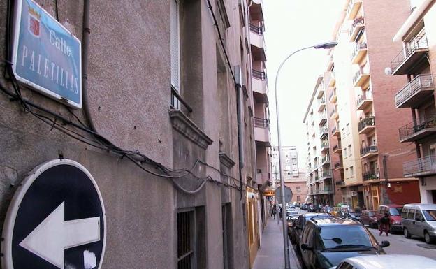 Vista de la calle Paletillas de Calahorra. 