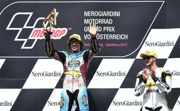 Morbidelli, tras ganar en Spielberg. 