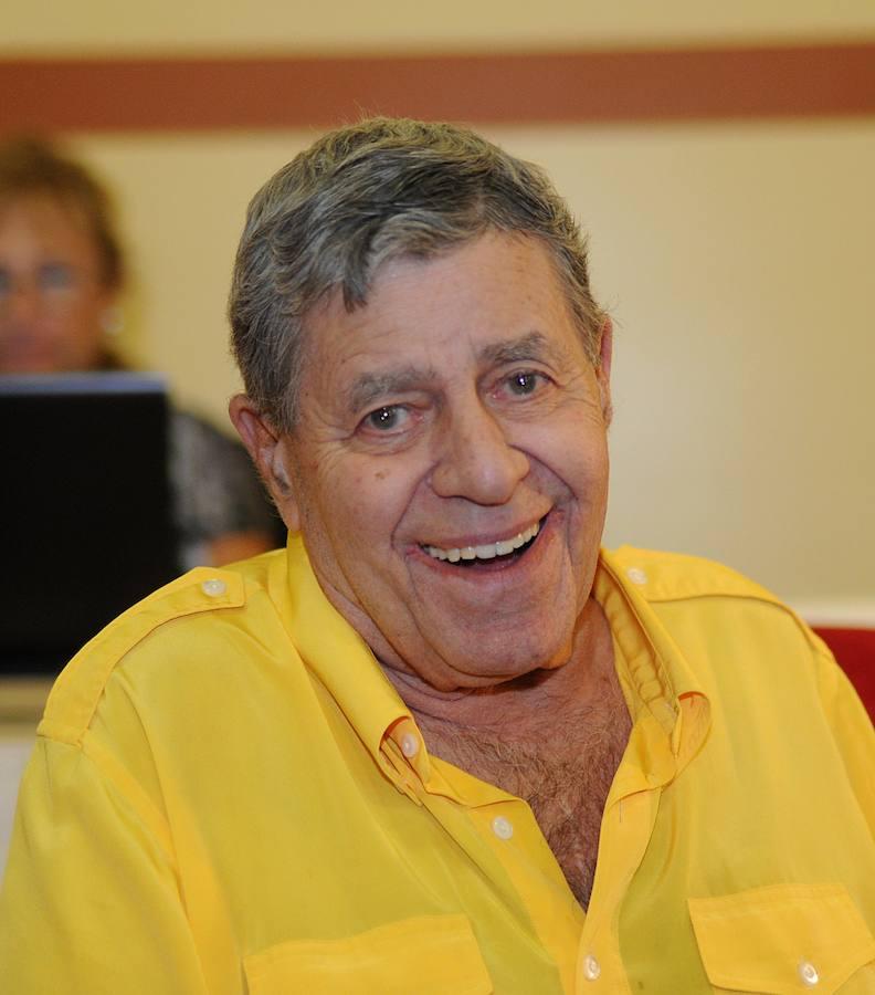 Jerry Lewis en una entrevista en hotel South Point y Casino en Las Vegas en 2010.