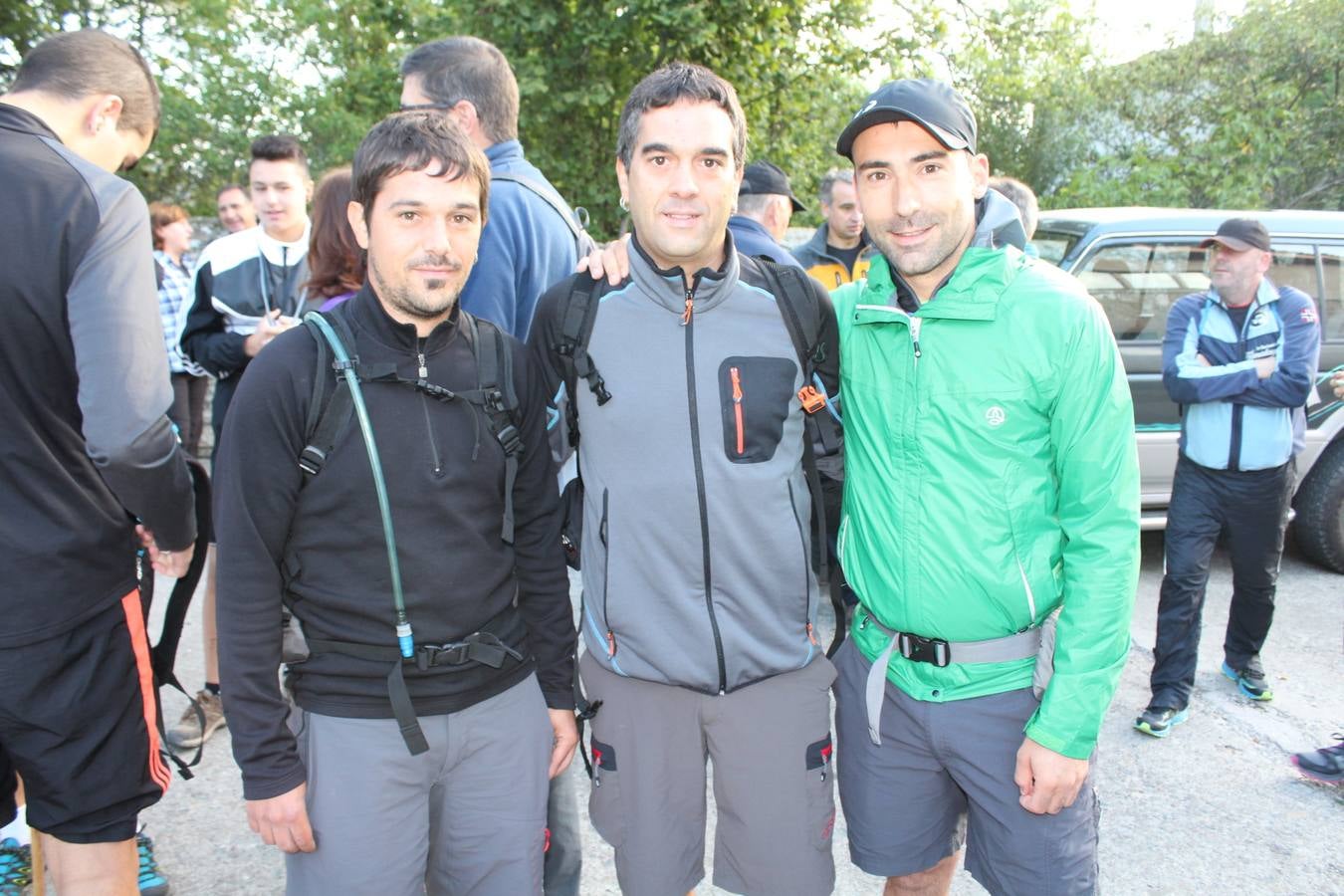 Hubo buen ambiente para enfrentarse al camino y buen almuerzo para recuperarse después