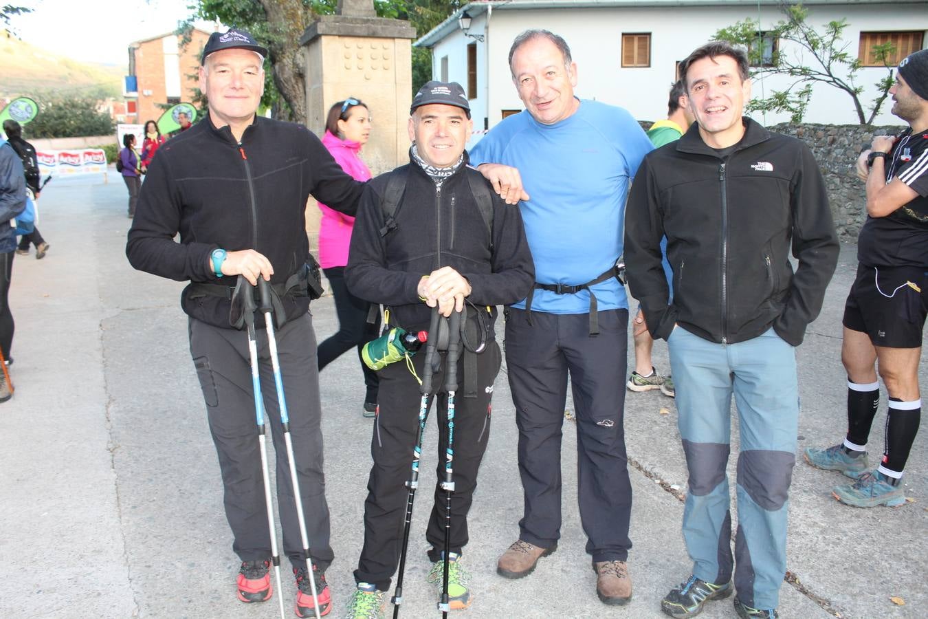 Hubo buen ambiente para enfrentarse al camino y buen almuerzo para recuperarse después