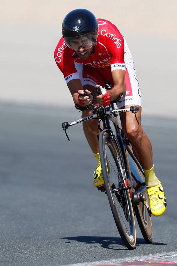 El líder de la Vuelta Ciclista a España ha consolidado su liderato con el triunfo en la contrarreloj que ha acabado en Logroño