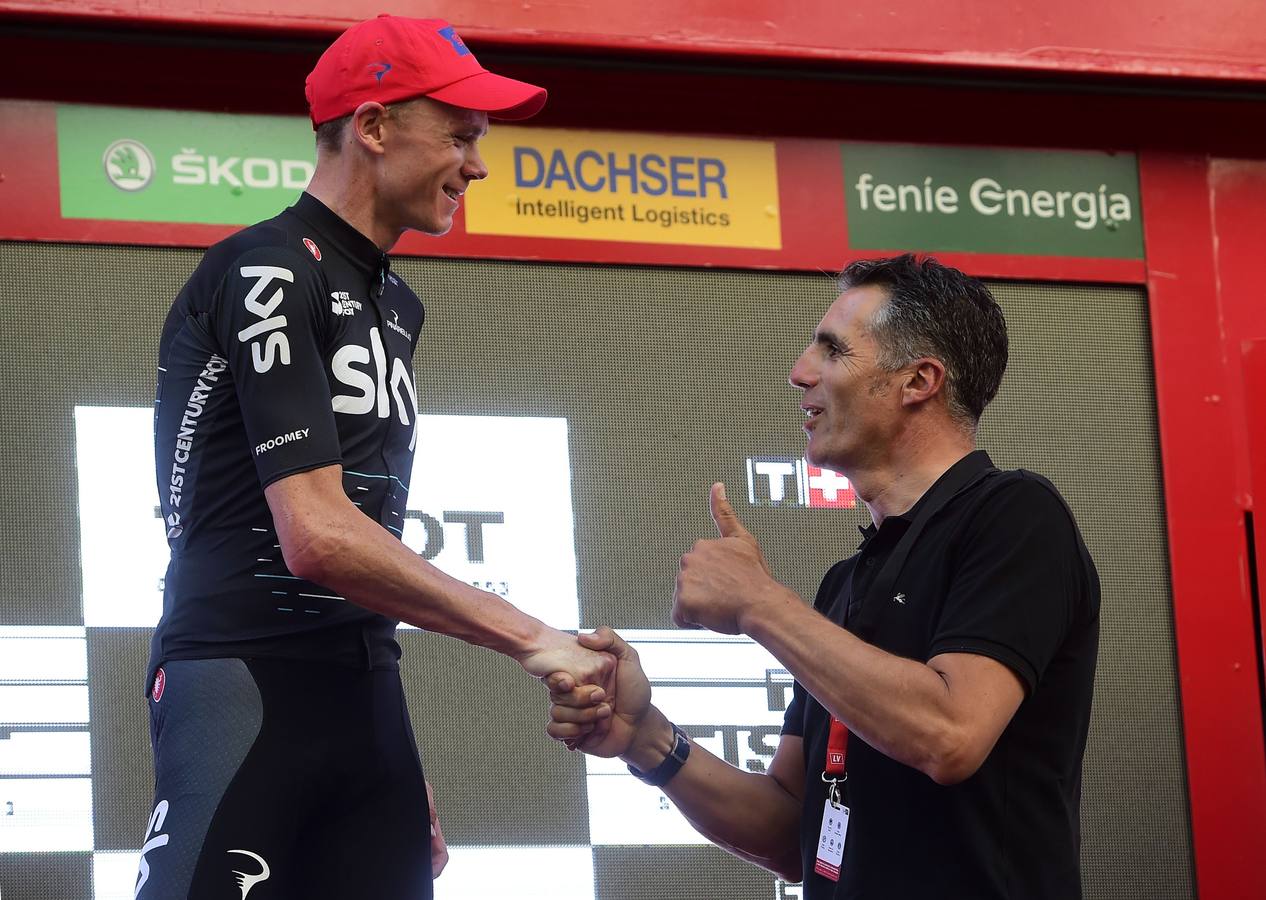 El líder de la Vuelta Ciclista a España ha consolidado su liderato con el triunfo en la contrarreloj que ha acabado en Logroño