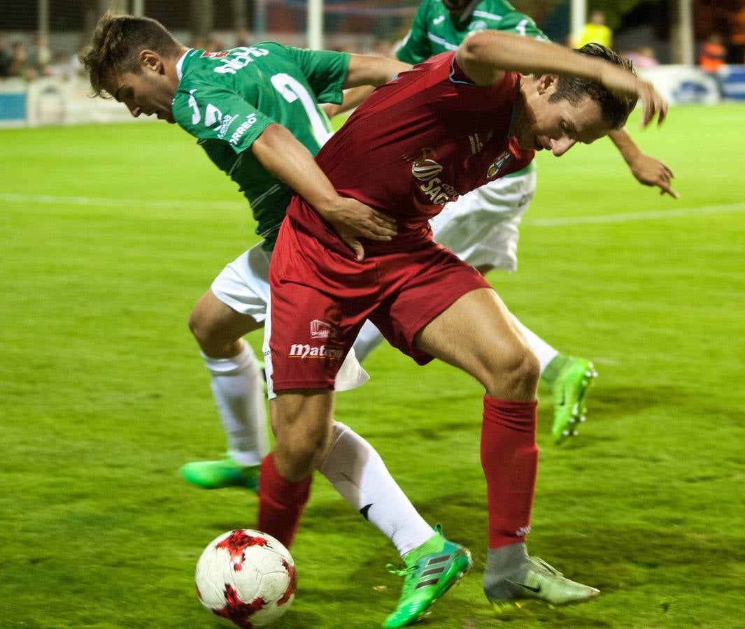 Los rojillos superaron en la prórroga por dos goles a cero al Leioa después de un extaordinario partido.