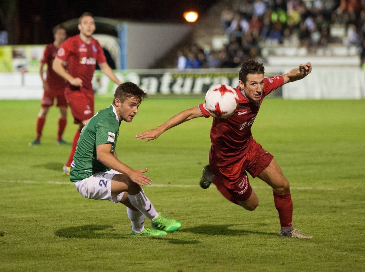 Los rojillos superaron en la prórroga por dos goles a cero al Leioa después de un extaordinario partido.