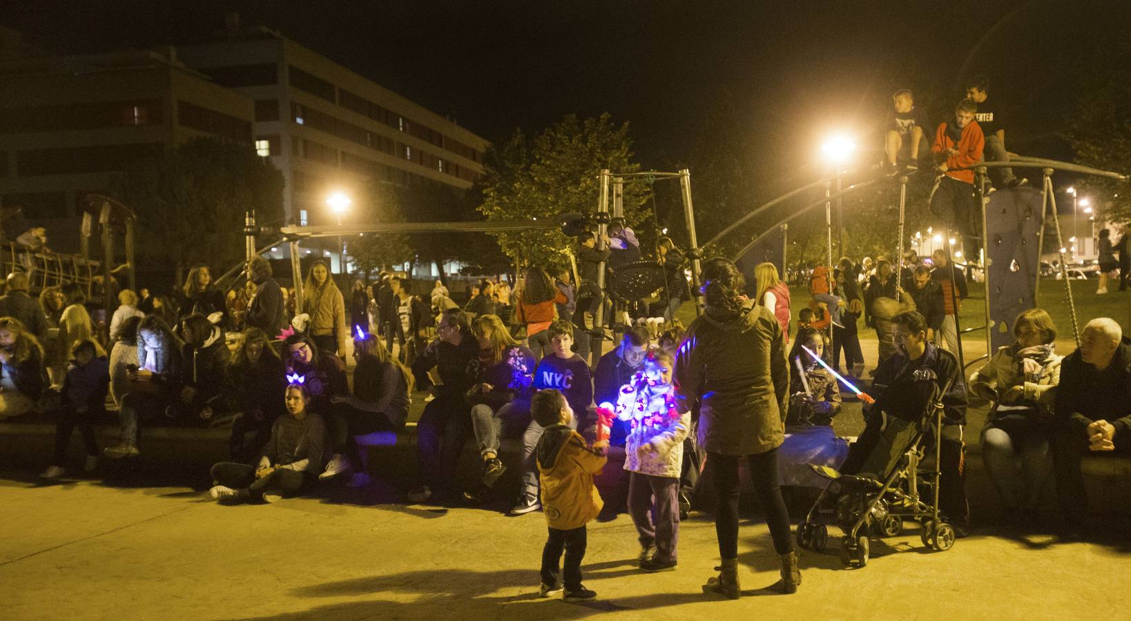 El cielo de Logroño se iluminó con los primeros fuegos artificiales de las fiestas