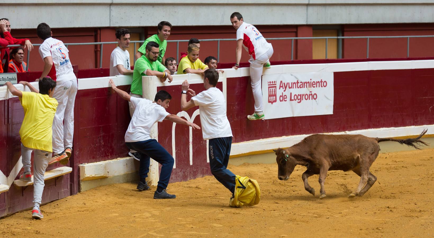 El segundo día de vaquillas en La Ribera ha tenido juegos, diversión y sustos