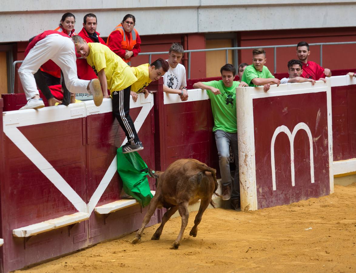 El segundo día de vaquillas en La Ribera ha tenido juegos, diversión y sustos