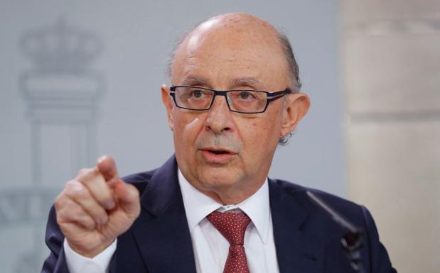 El ministro de Hacienda, Cristóbal Montoro. 