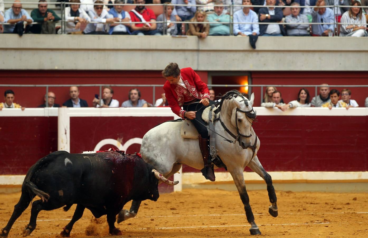 Hermoso, Talavante y Roca Rey, en el festejo