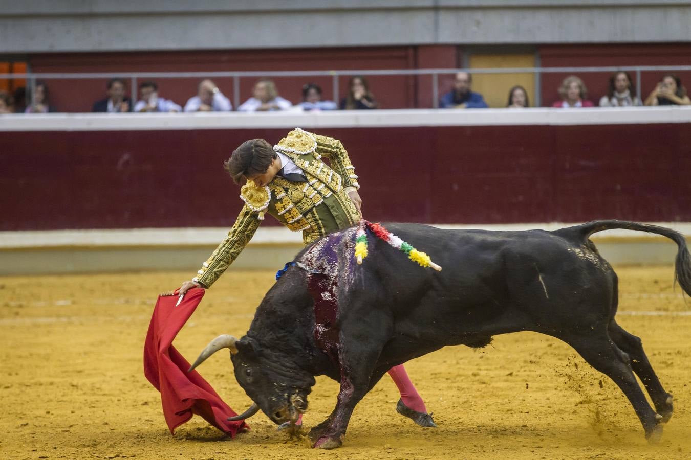 Hermoso, Talavante y Roca Rey, en el festejo