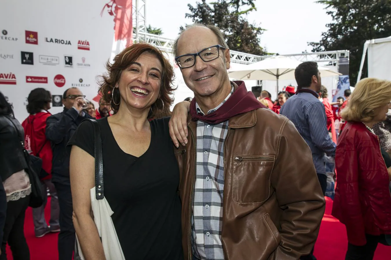 Muchos visitantes el viernes en la terraza de Diario LA RIOJA