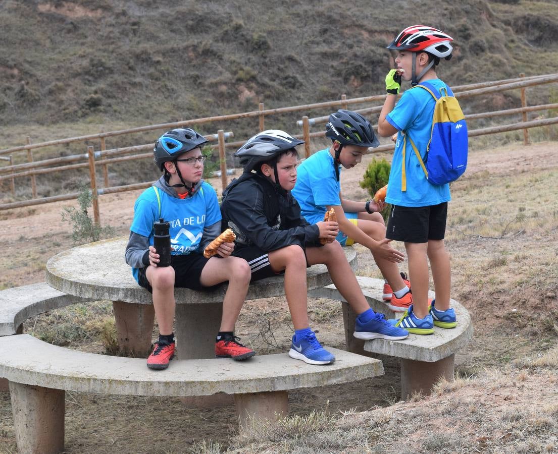 En la cita se disfrutó del deporte, de la vistas de los miradores de Lardero e incluso de almuerzo