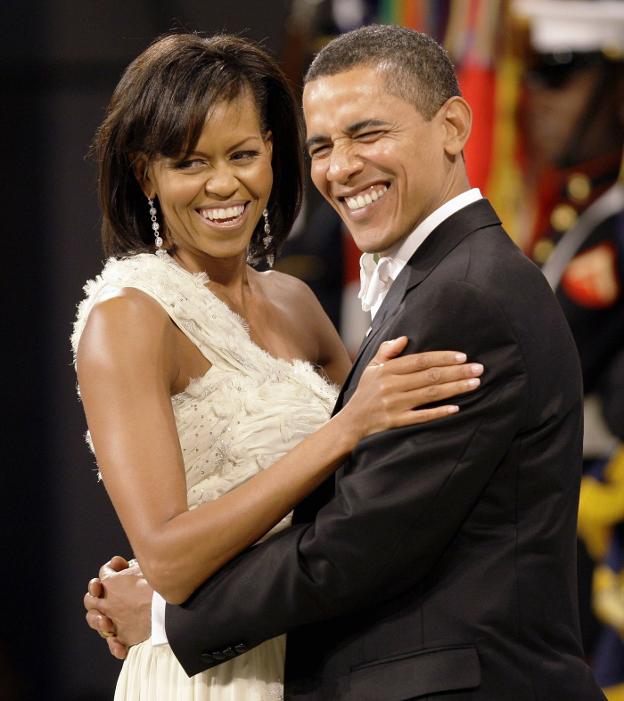 Michelle y Barack Obama, durante una gala. :: ap