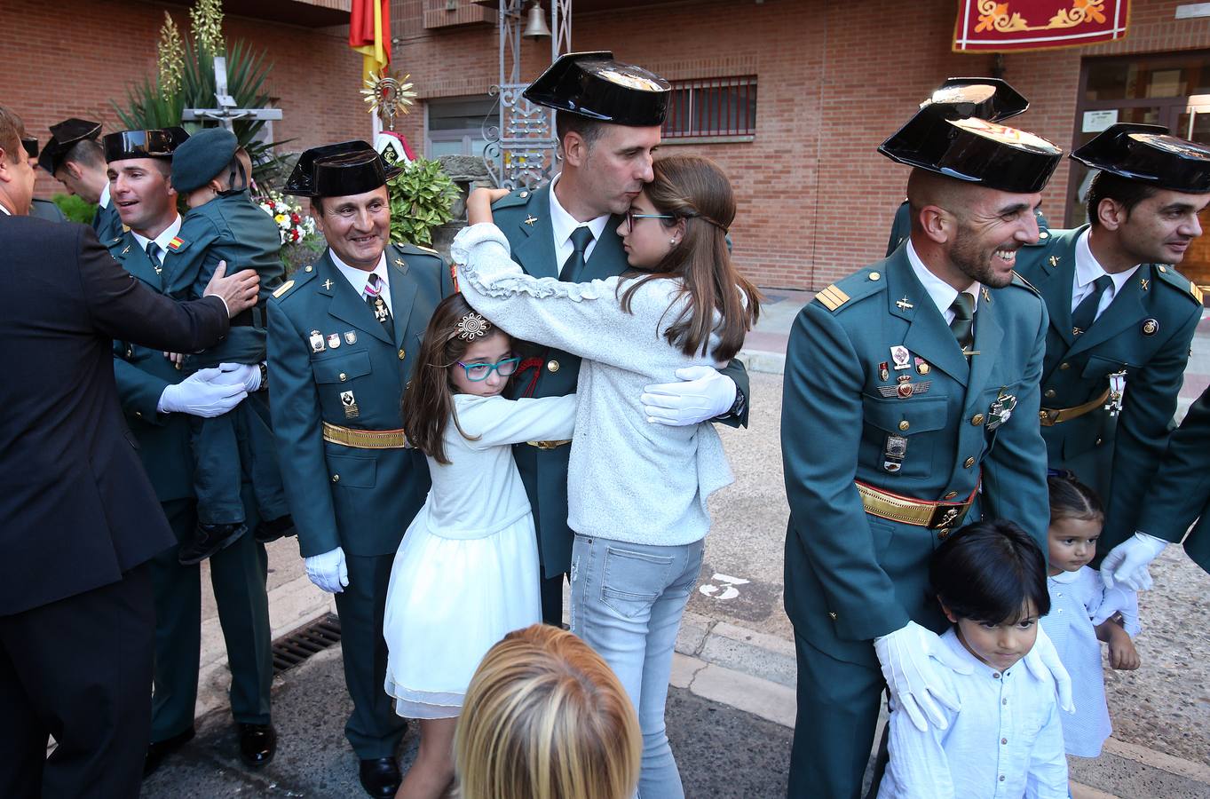 Las imágenes de la celebración en el cuartel de la Guardia Civil en Logroño