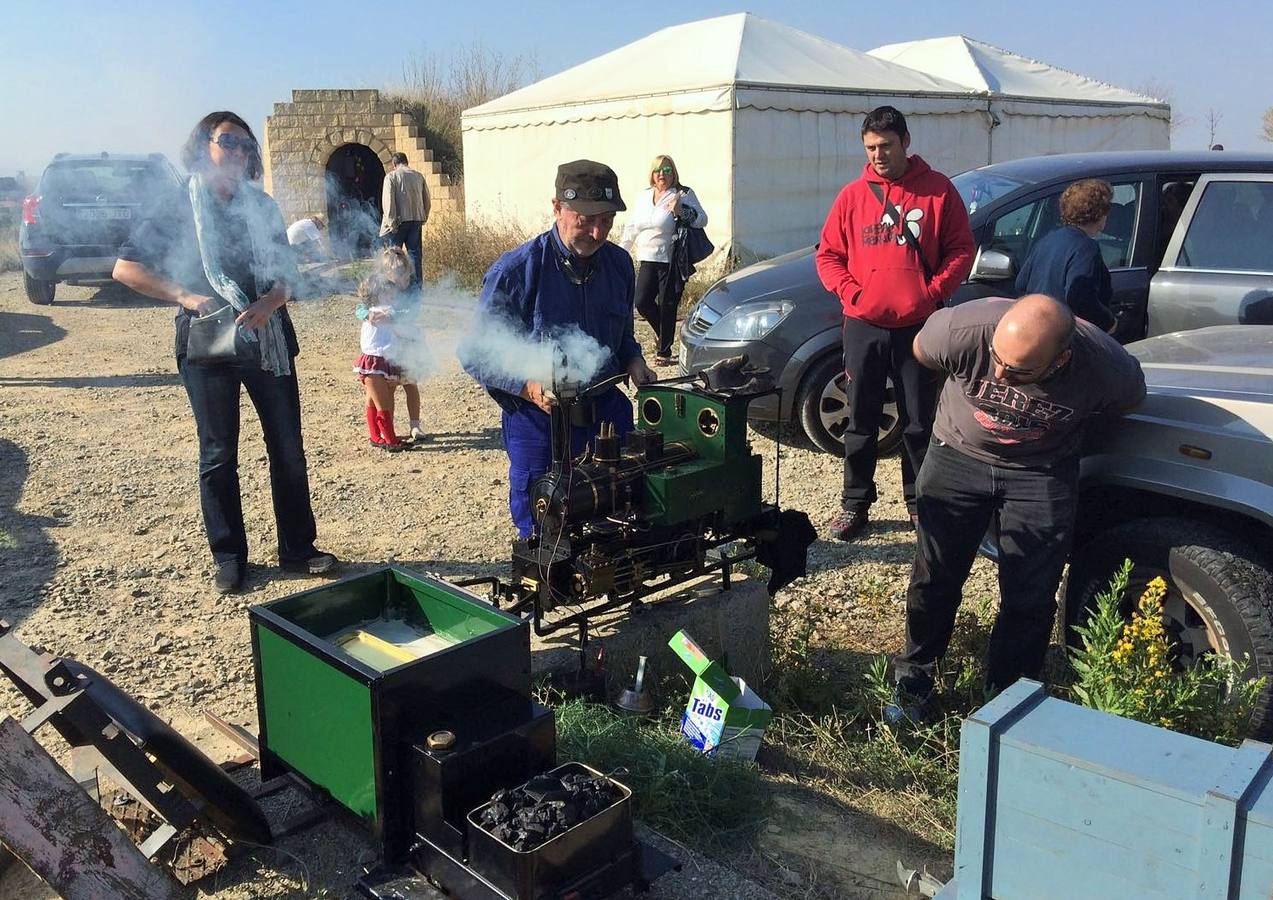 El parque temático del tren de Gimileo celebró este jueves una jornada con ferrocarriles a escala