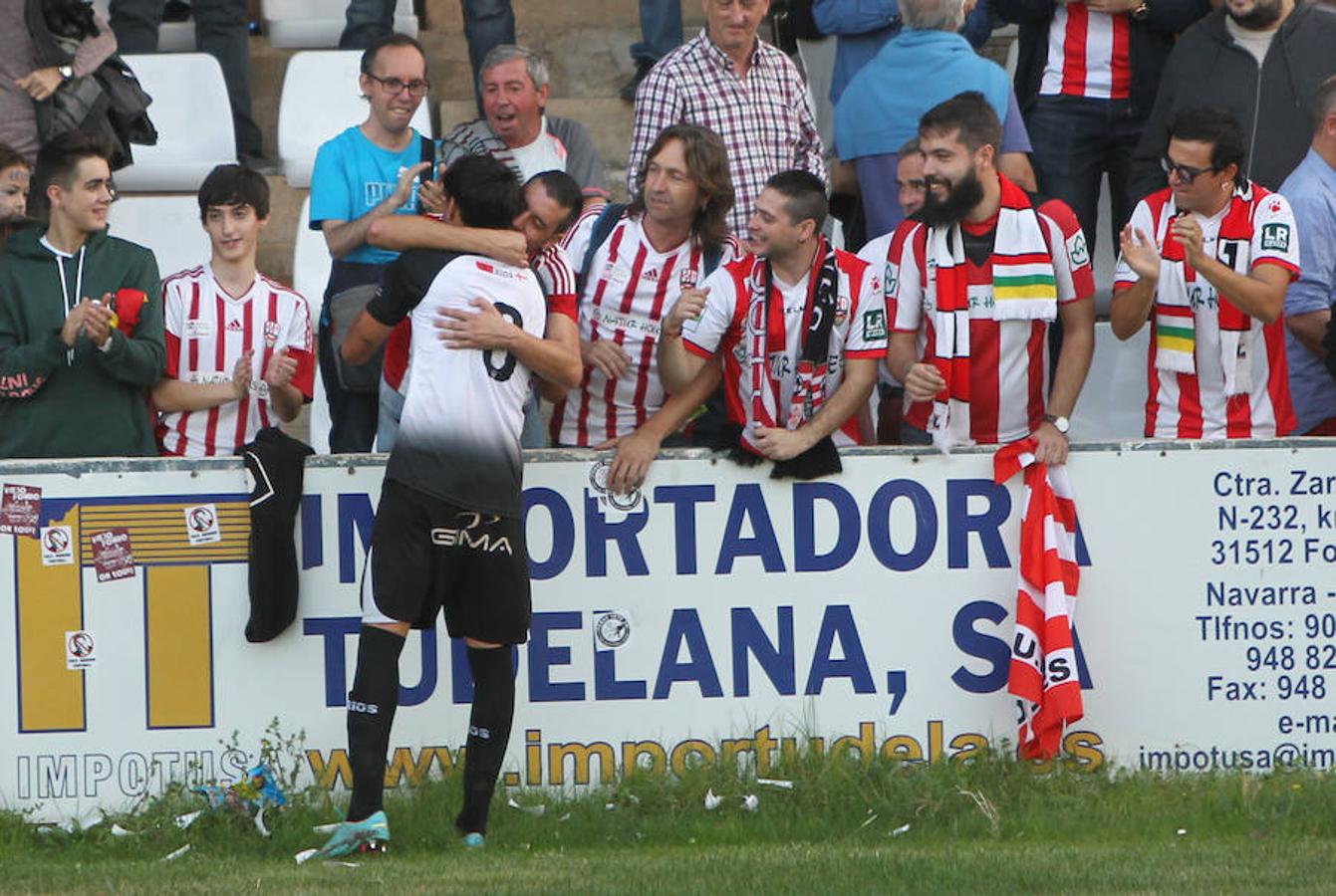 Empate sin goles de la UDL en Tudela. Los riojanos modificaron su propuesta futbolísticza para adaptarse a un rival y un campo complicados