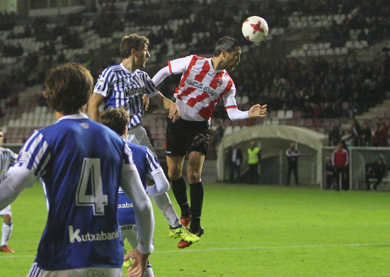 La UD Logroñés ganó en un buen partido en Las Gaunas a la Real Sociedad B por 3-1