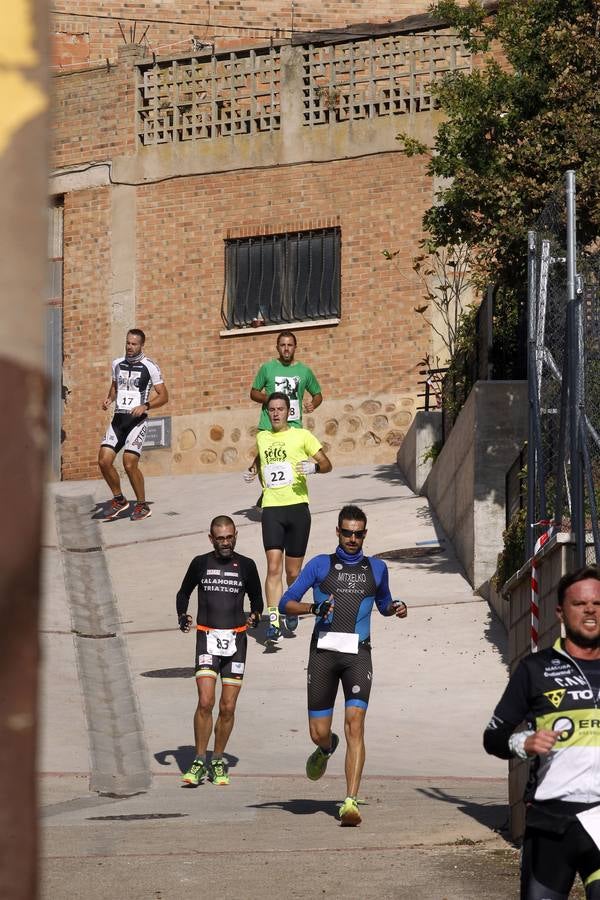 Un día magnífico ha acompañado a la celebración este domingo de la Duatlón de Moncalvillo, que ha dejado escenas preciosas