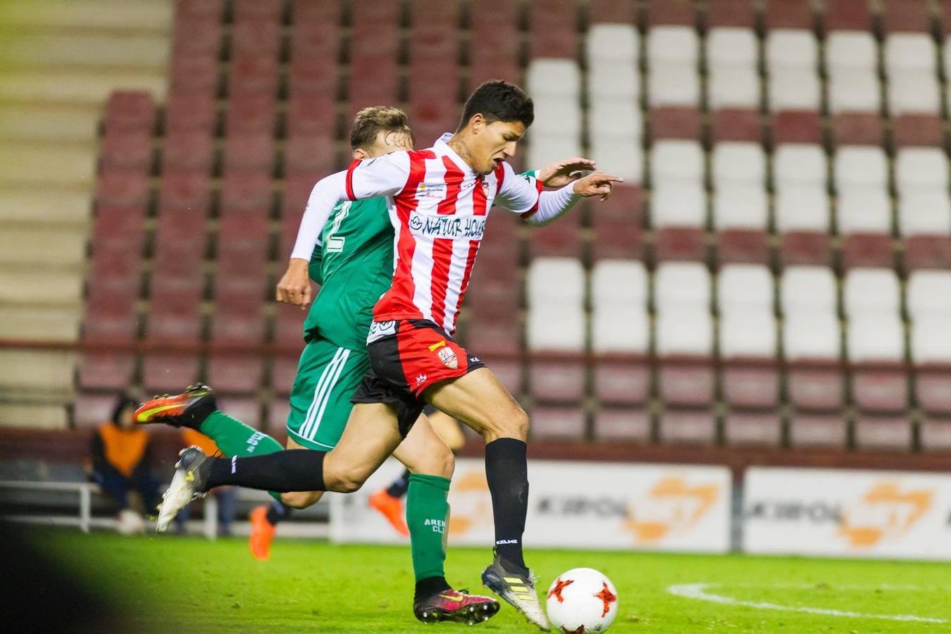 Los de Logroño no consiguieron pasar este domingo del empate (1-1)