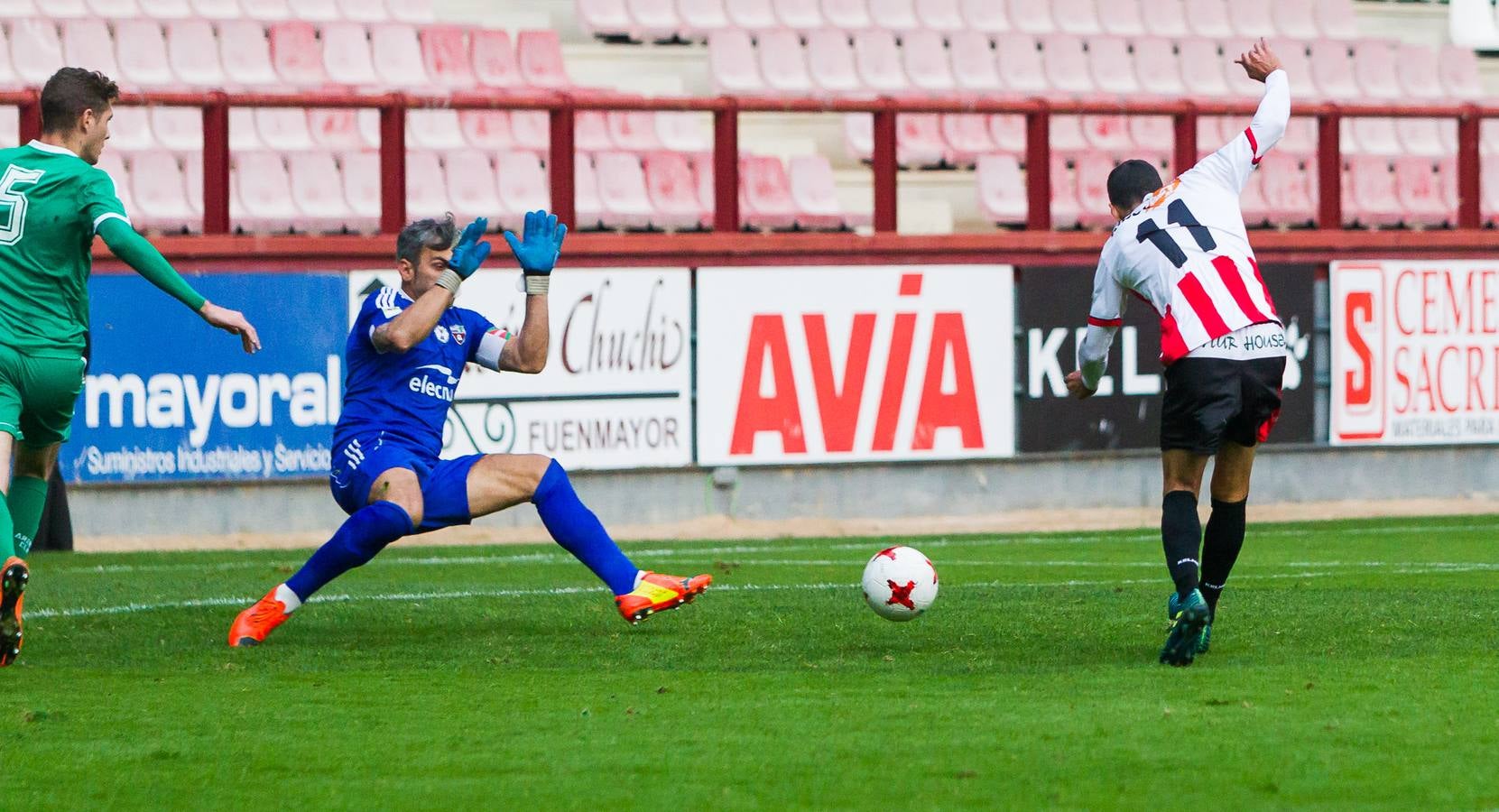 Los de Logroño no consiguieron pasar este domingo del empate (1-1)