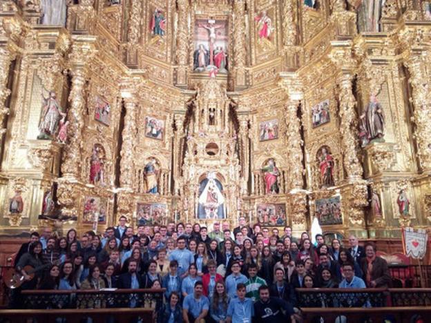 Participantes en el Encuentro de Hospitalidades de Lourdes, celebrado recientemene en Logroño. :: l.r.