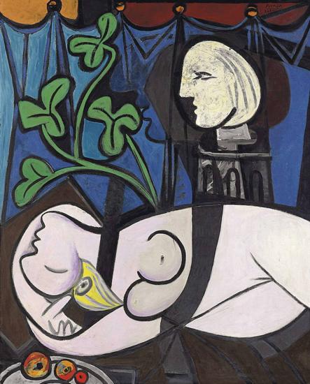 ‘Desnudo, hojas verdes y busto’, de Pablo Picasso. 
