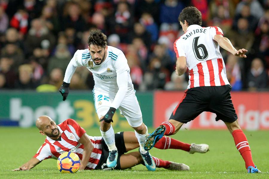 El conjunto blanco no logró pasar del empate en San Mamés en un partido en el que ningún equipo consiguió hacer gol.