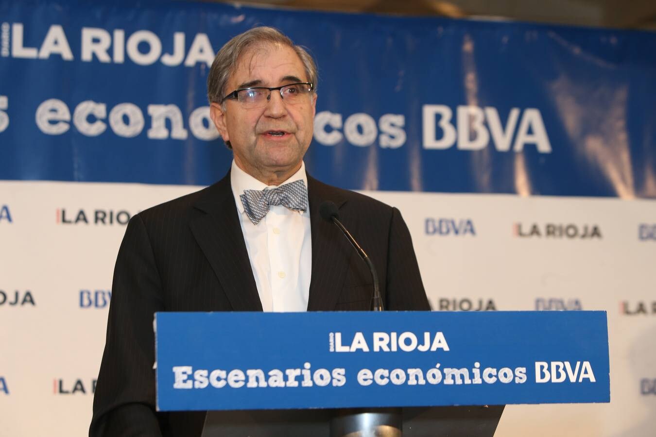 El experto del BBVA ofrece una charla en Bodegas Franco Españolas