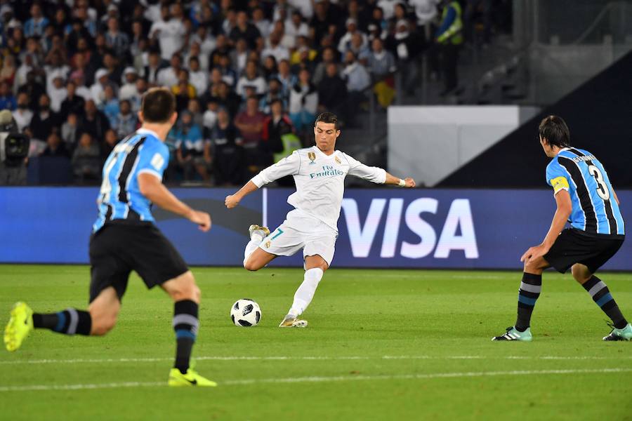 El conjunto blanco cerró el año con un nuevo título gracias a un gol de Cristiano antes de medirse al Barcelona en la Liga.