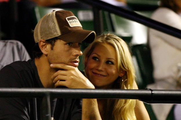 Iglesias y Kournikova. :: afp