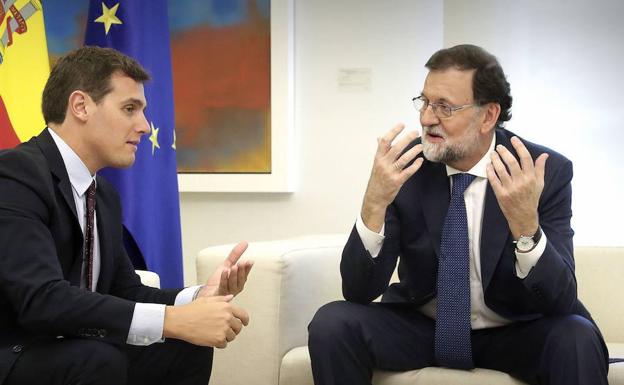 Rajoy y Rivera, en una reunión anterior.