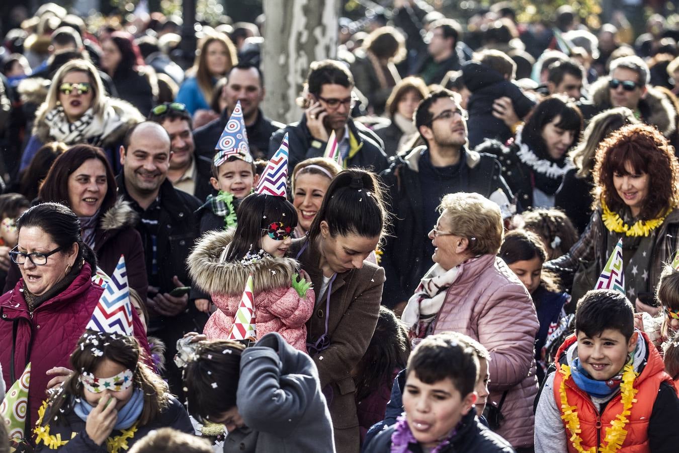 Fiesta en la mañana del 31 en el centro de Logroño