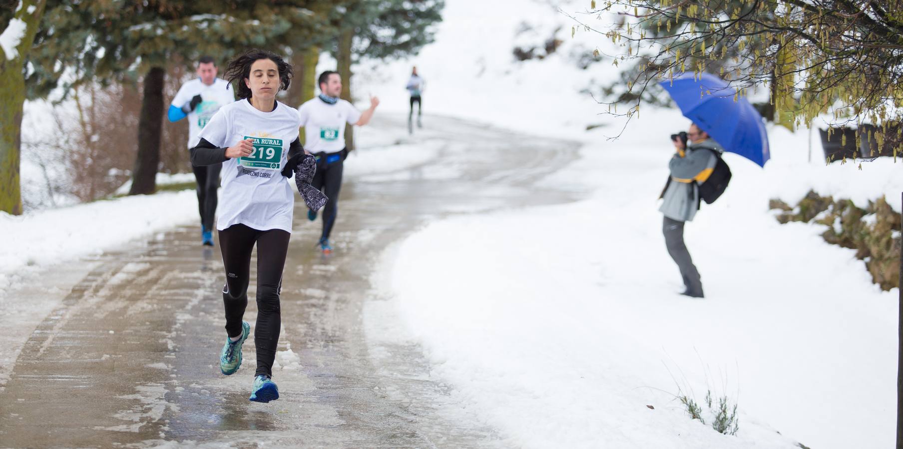 A los deportistas no les paro la nevada del fin de semana