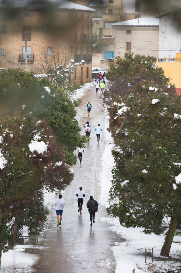 A los deportistas no les paro la nevada del fin de semana