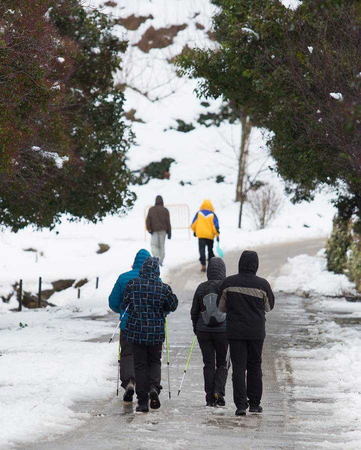 A los deportistas no les paro la nevada del fin de semana