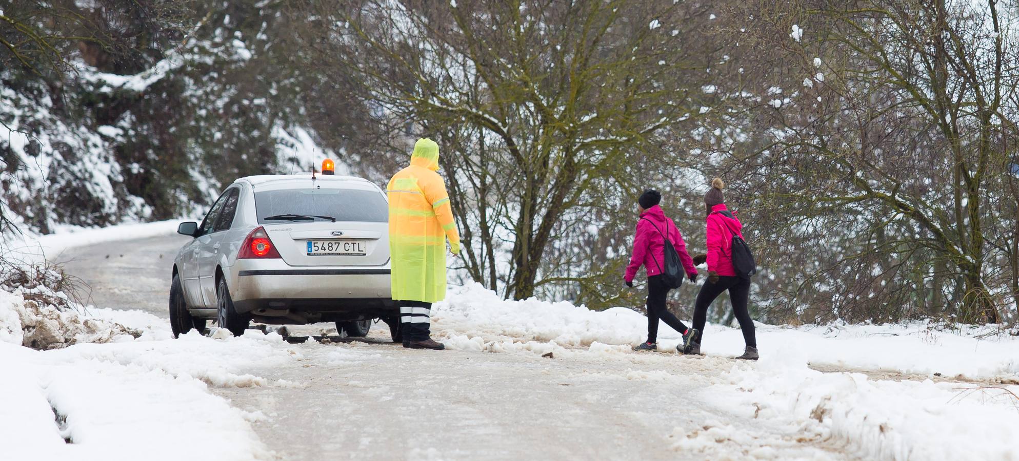 A los deportistas no les paro la nevada del fin de semana