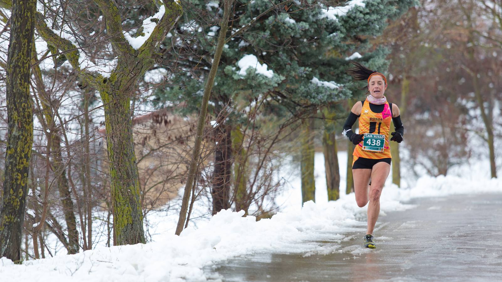 A los deportistas no les paro la nevada del fin de semana