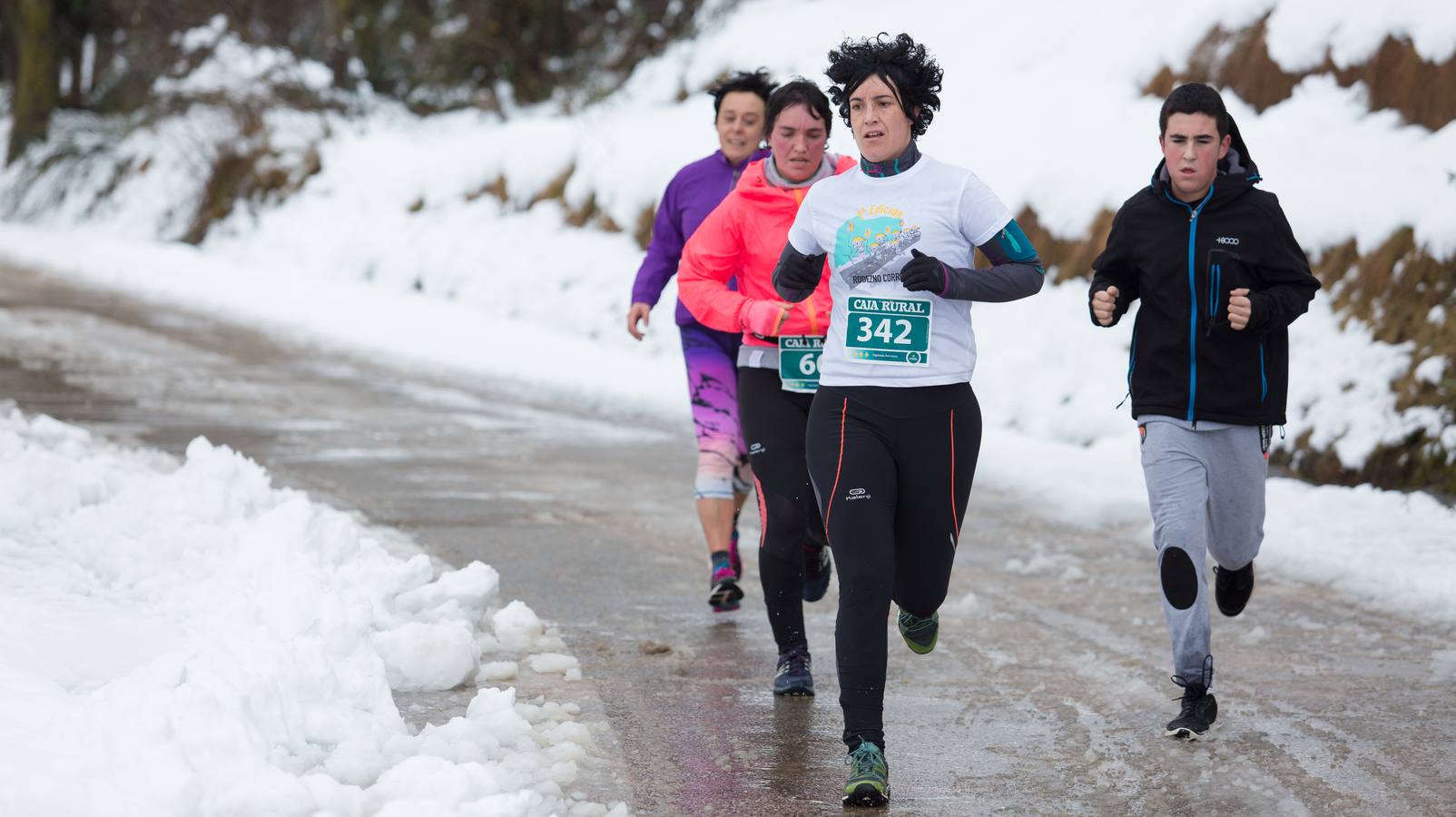 A los deportistas no les paro la nevada del fin de semana