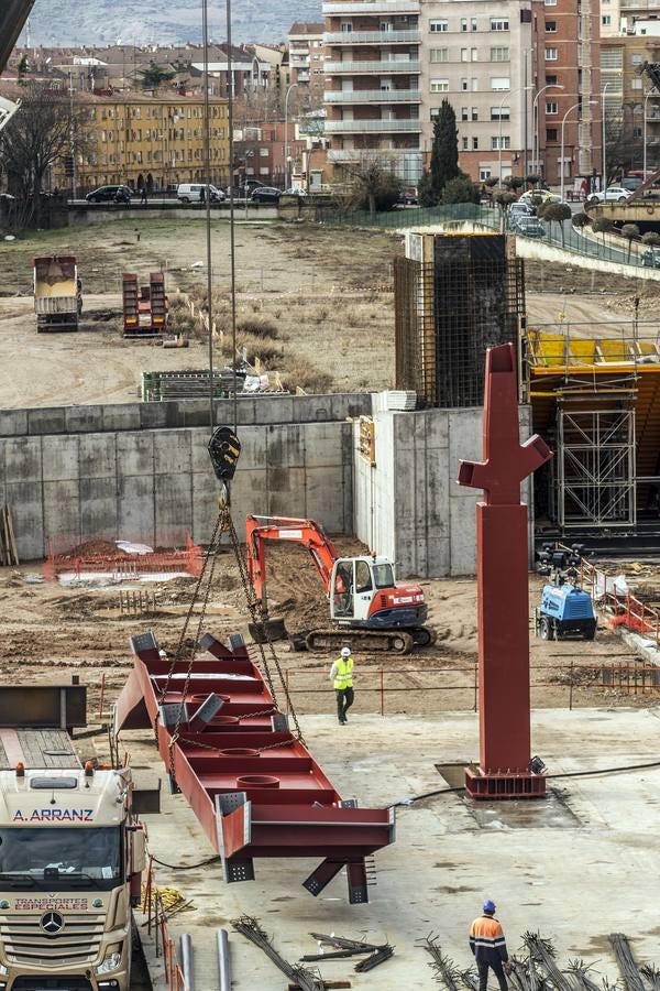 Lla nueva estación de autobuses va tomando forma. 